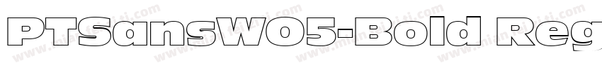 PTSansWO5-Bold Regu字体转换